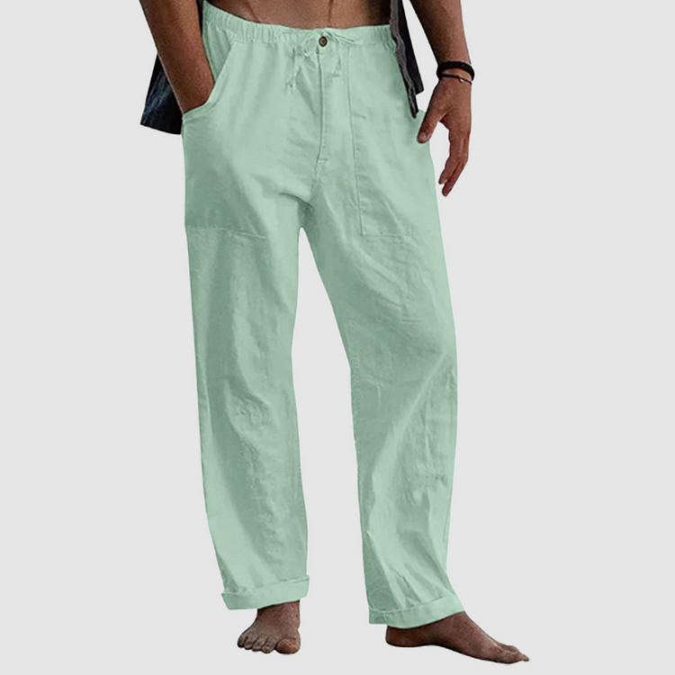 Bruce | Men's Casual Drawstring Linen Pants