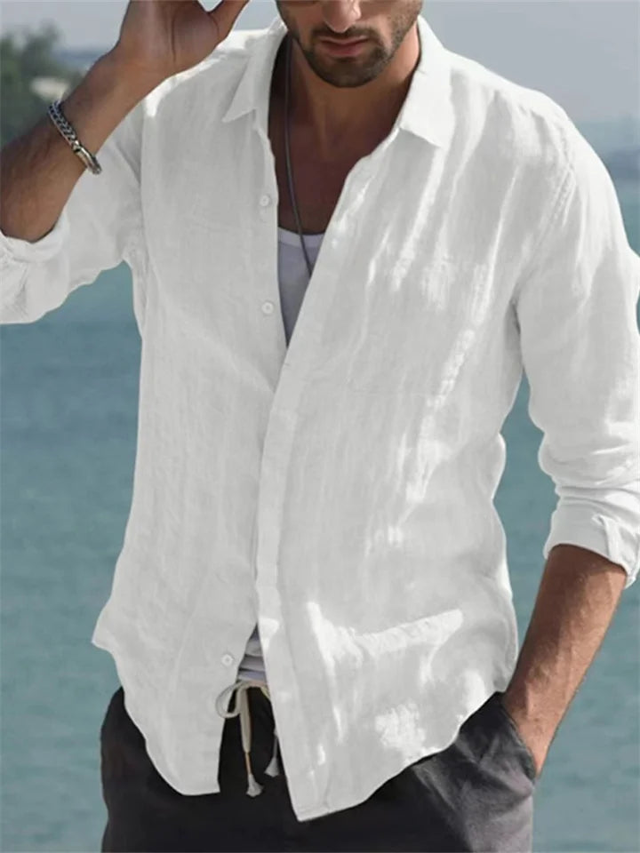 Billy |  Men's Cotton-Linen Long Sleeves Summer Shirt
