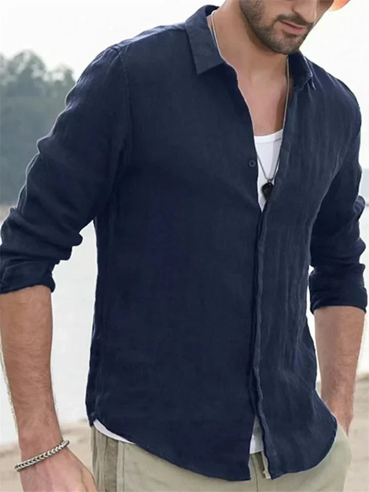 Billy |  Men's Cotton-Linen Long Sleeves Summer Shirt