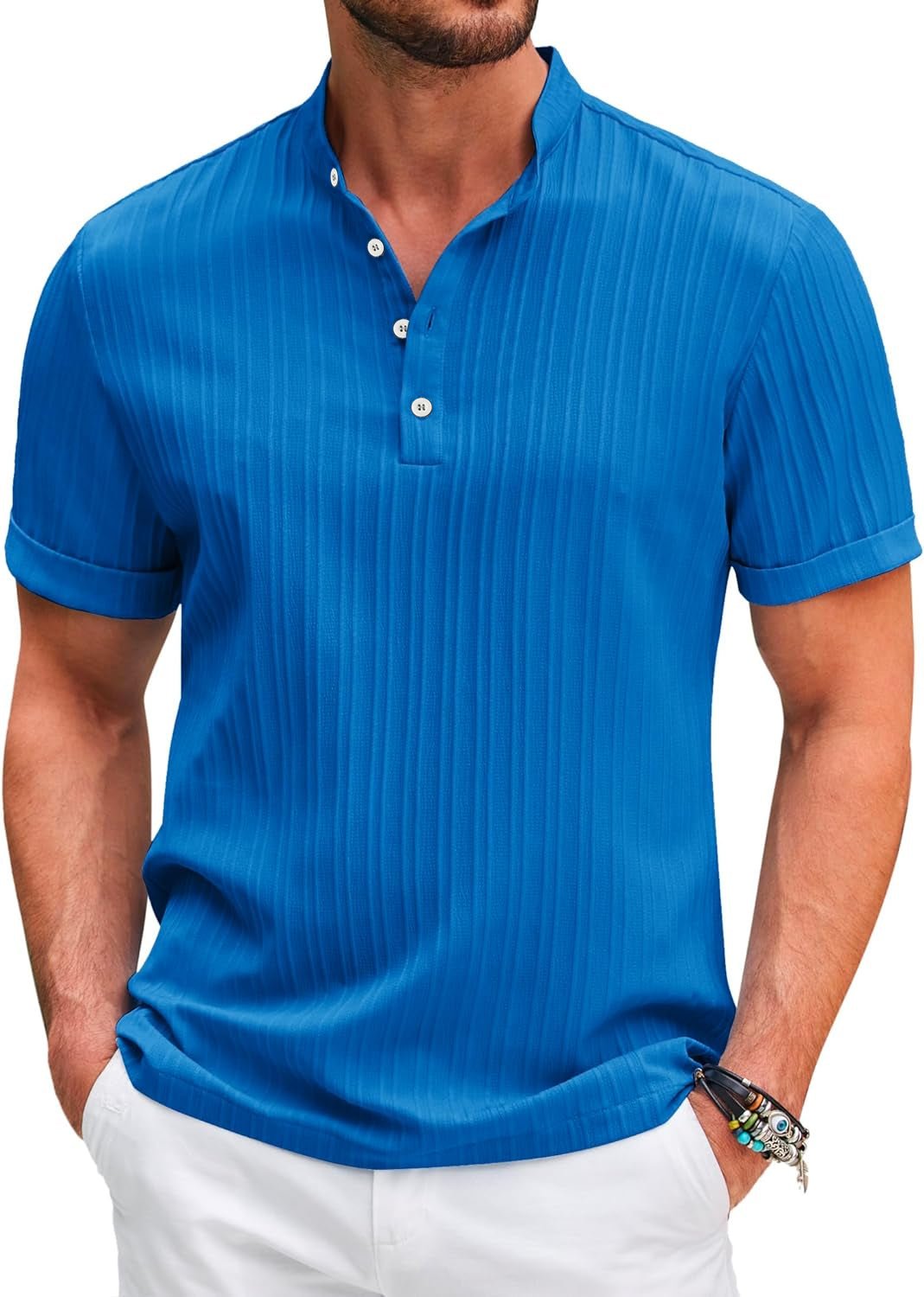 Cillian | Men's Open Collar Casual Shirt