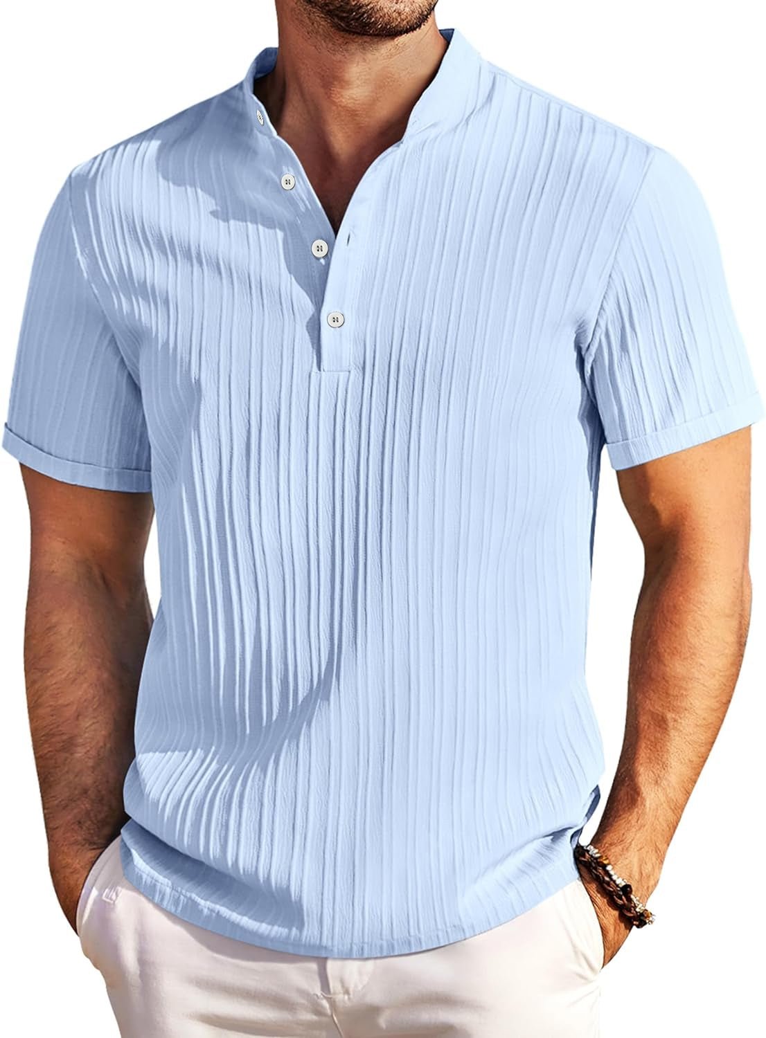 Cillian | Men's Open Collar Casual Shirt