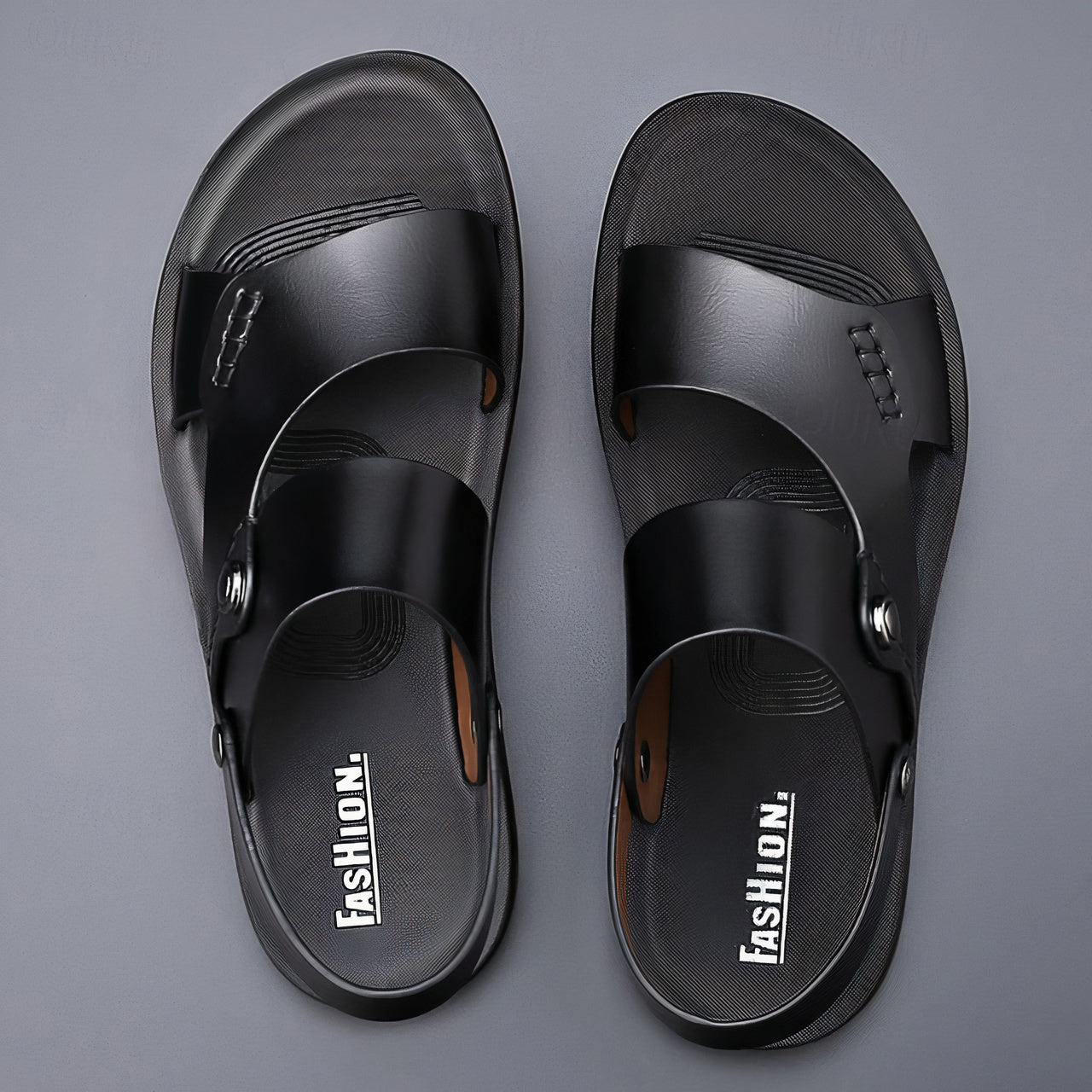 Draco | Men's Adjustable Double-Strap Slide Sandals