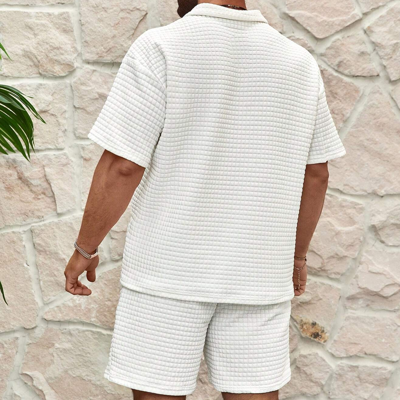 Gerald | Men's Half-Zip Polo & Shorts Summer Set