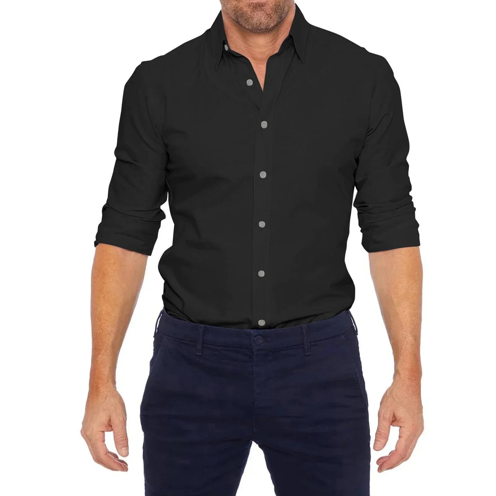 Darel | Men's Classic Long Sleeve Dress Shirt