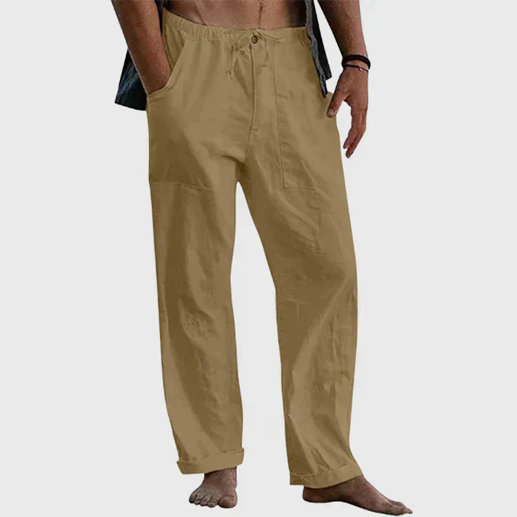Bruce | Men's Casual Drawstring Linen Pants