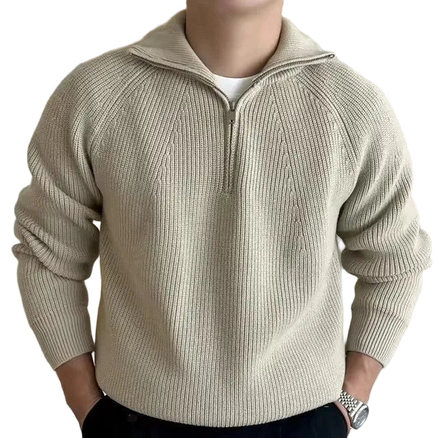 Jordan | Men's Ribbed Quarter-Zip Sweater