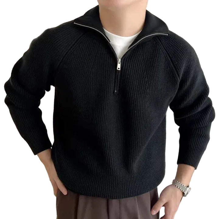 Jordan | Men's Ribbed Quarter-Zip Sweater