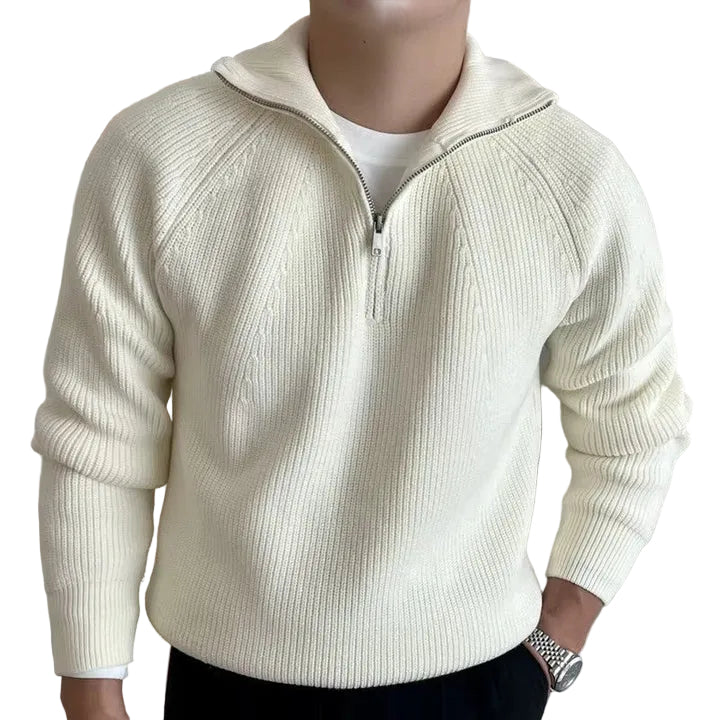 Jordan | Men's Ribbed Quarter-Zip Sweater
