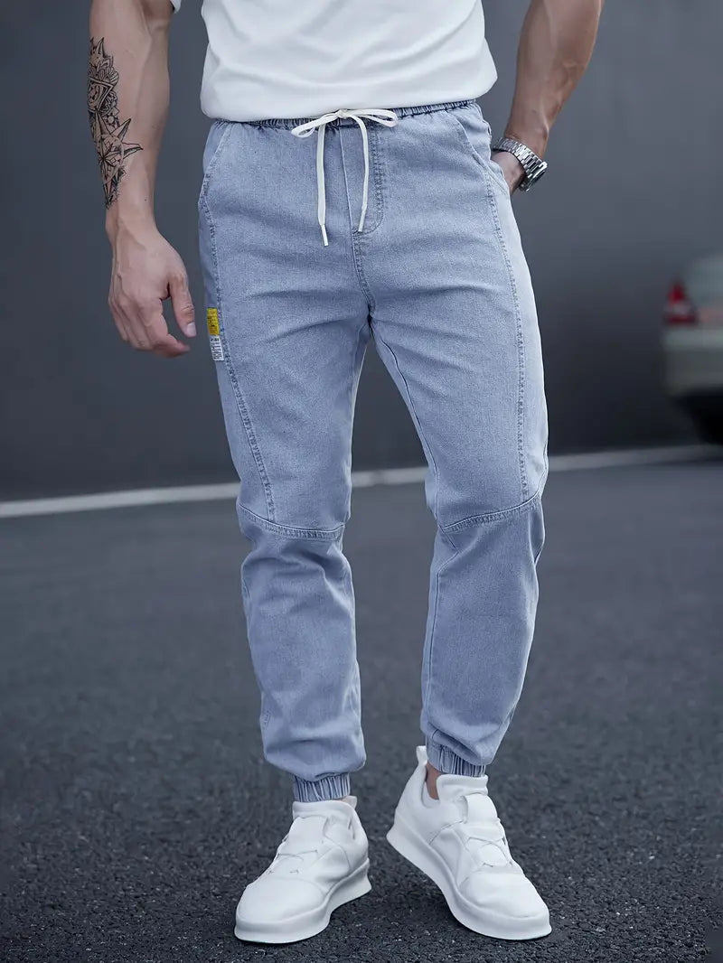 Janos | Men's Drawstring Tapered Jeans
