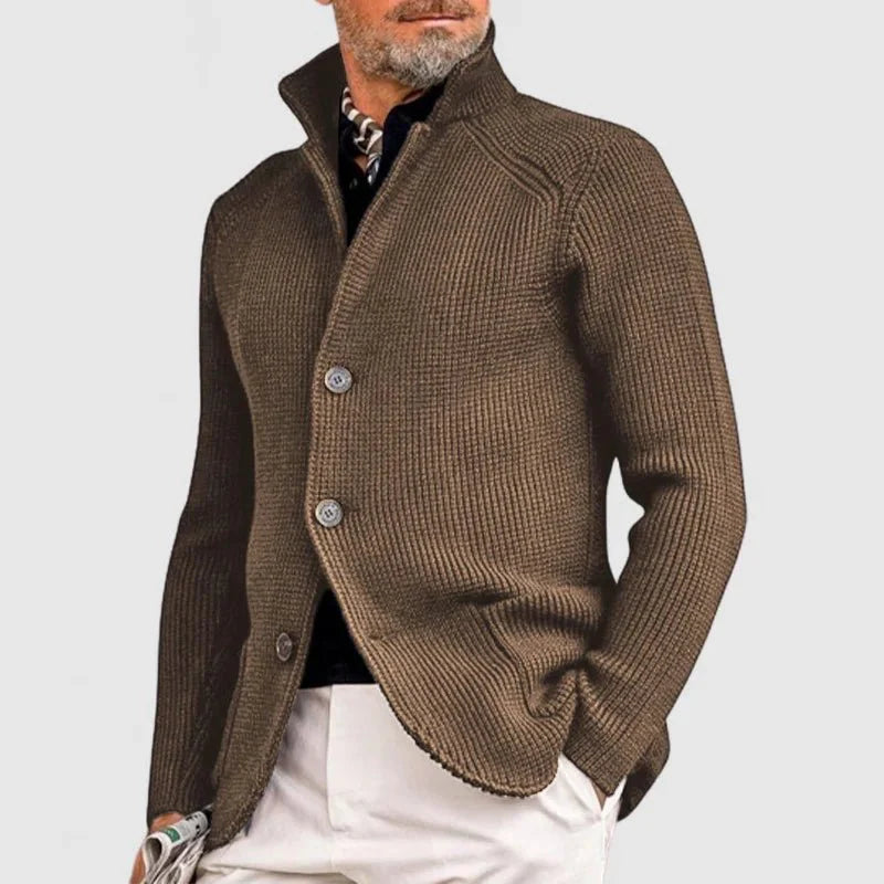 Briar | Men's Chunky Knit V-Neck Cardigan