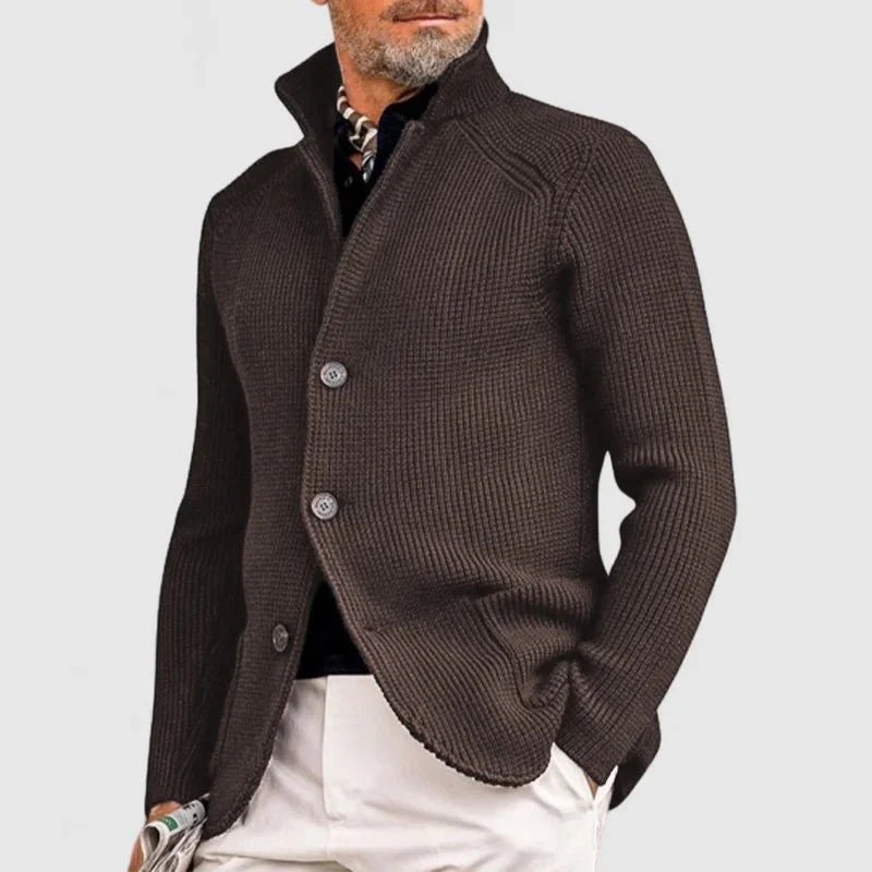 Briar | Men's Chunky Knit V-Neck Cardigan
