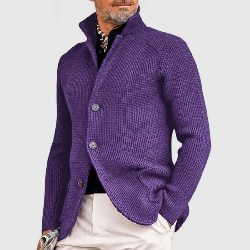 Briar | Men's Chunky Knit V-Neck Cardigan