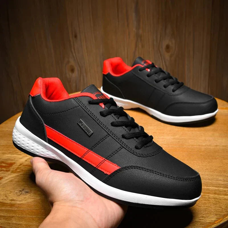 Jojo | Men's Two-Tone Low-Top Synthetic Leather Sneakers