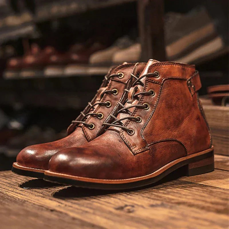 Royce | Men's Vintage Leather Ankle Boots
