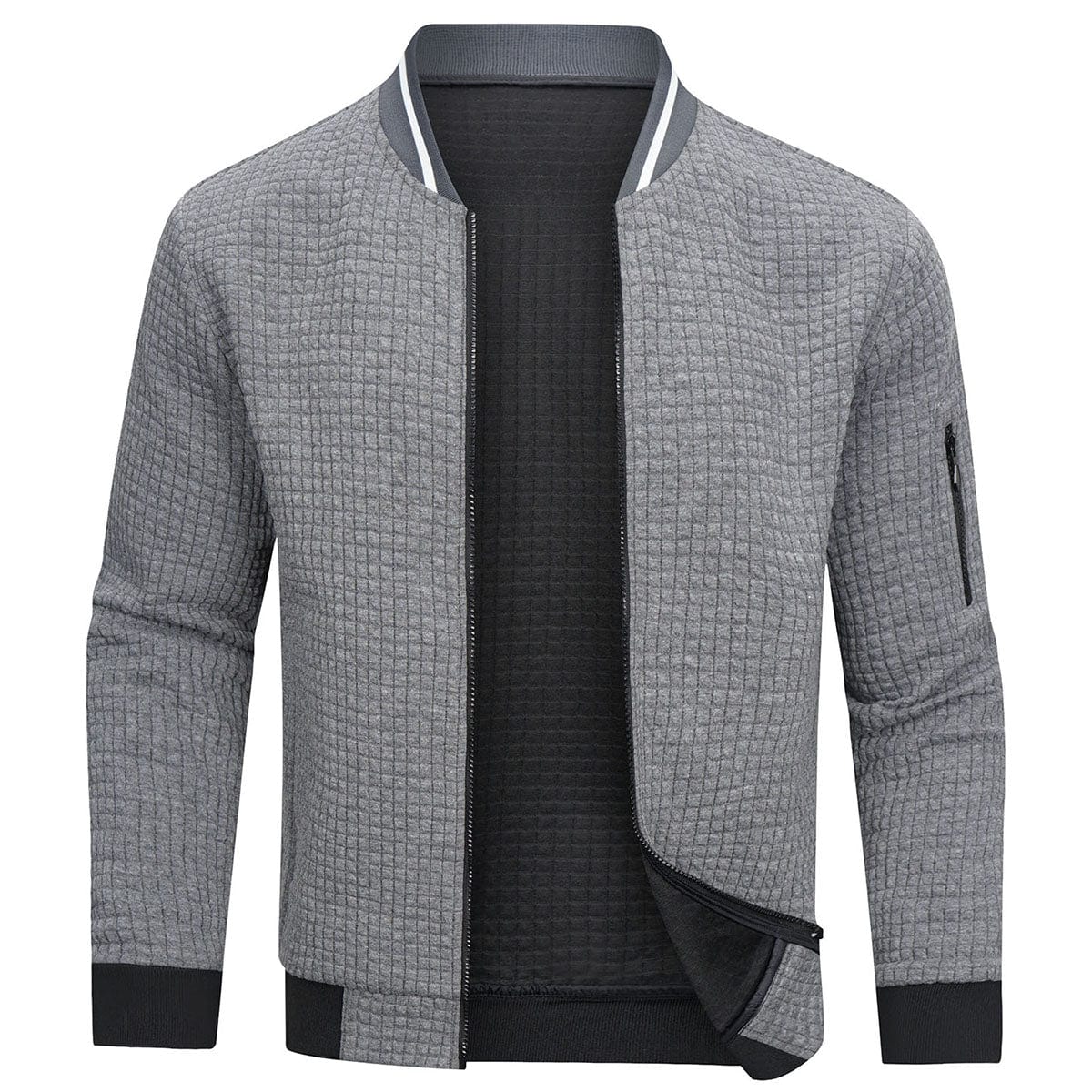 Haden | Men's Lightweight Waffle Quilted Bomber Jacket