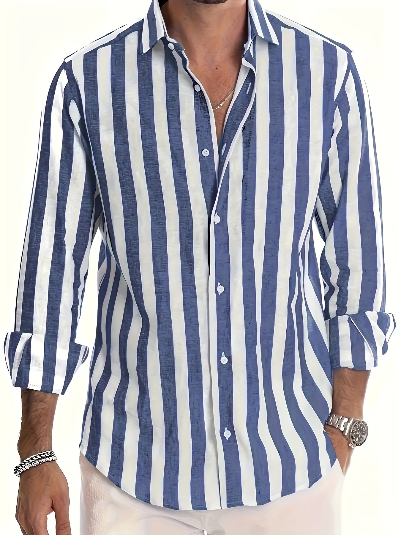 Frasier | Striped Long Sleeve Men’s Shirt