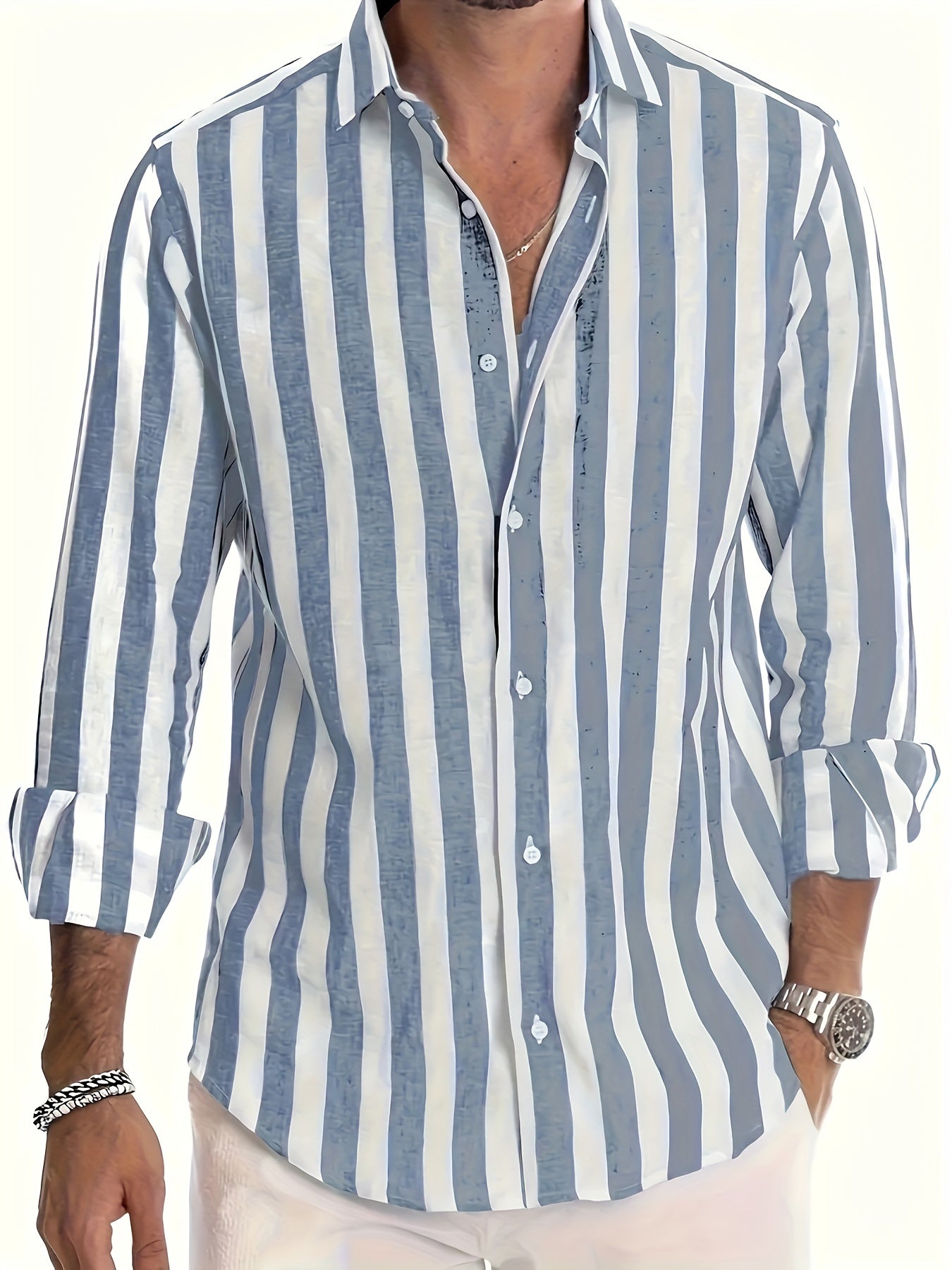 Frasier | Striped Long Sleeve Men’s Shirt