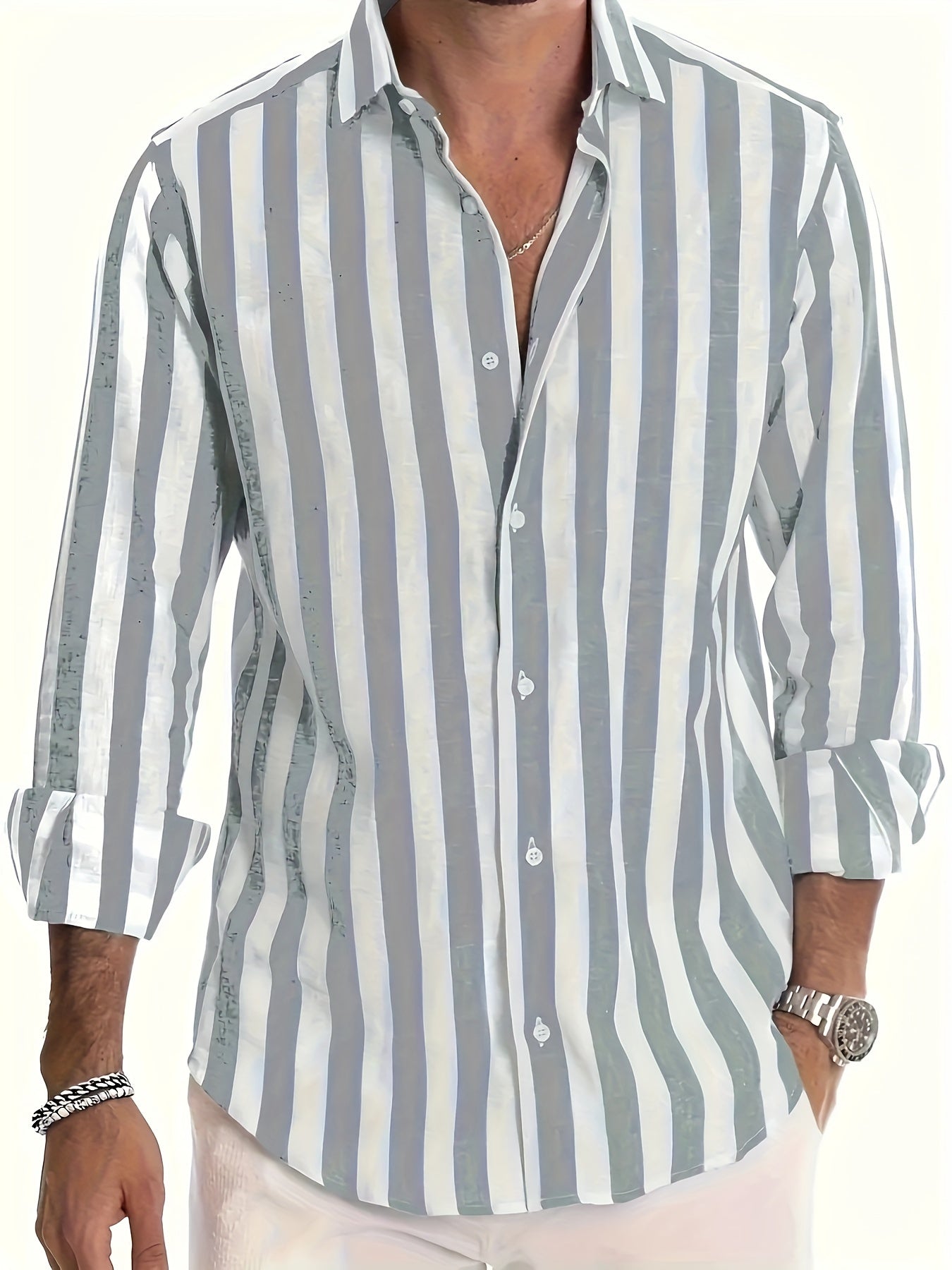 Frasier | Striped Long Sleeve Men’s Shirt