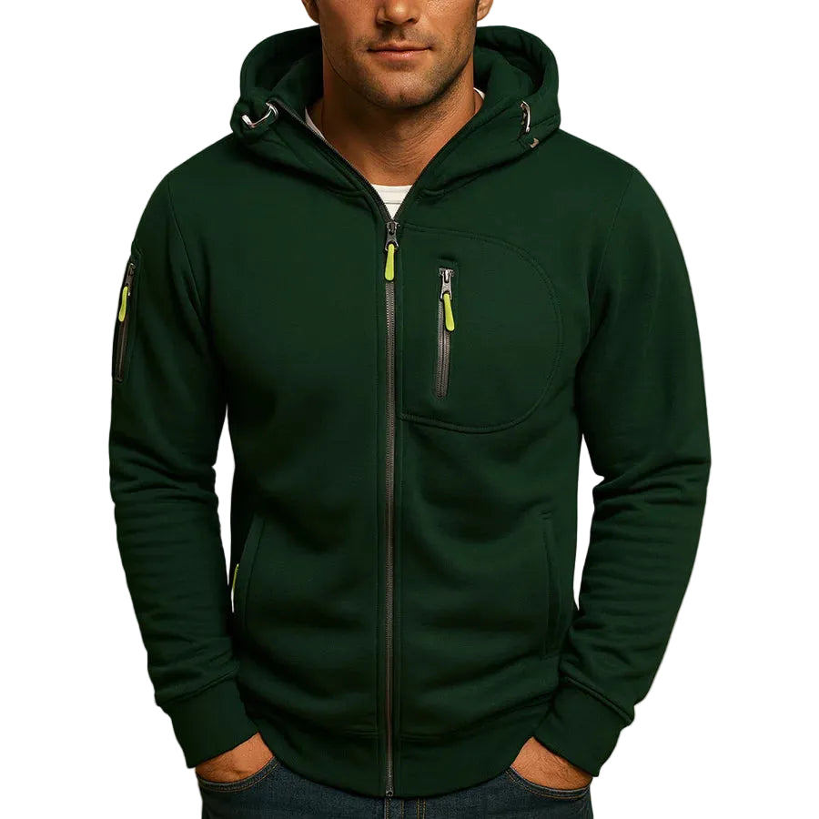 Isaac | Men's Full-Zip Hooded Fleece Jacket