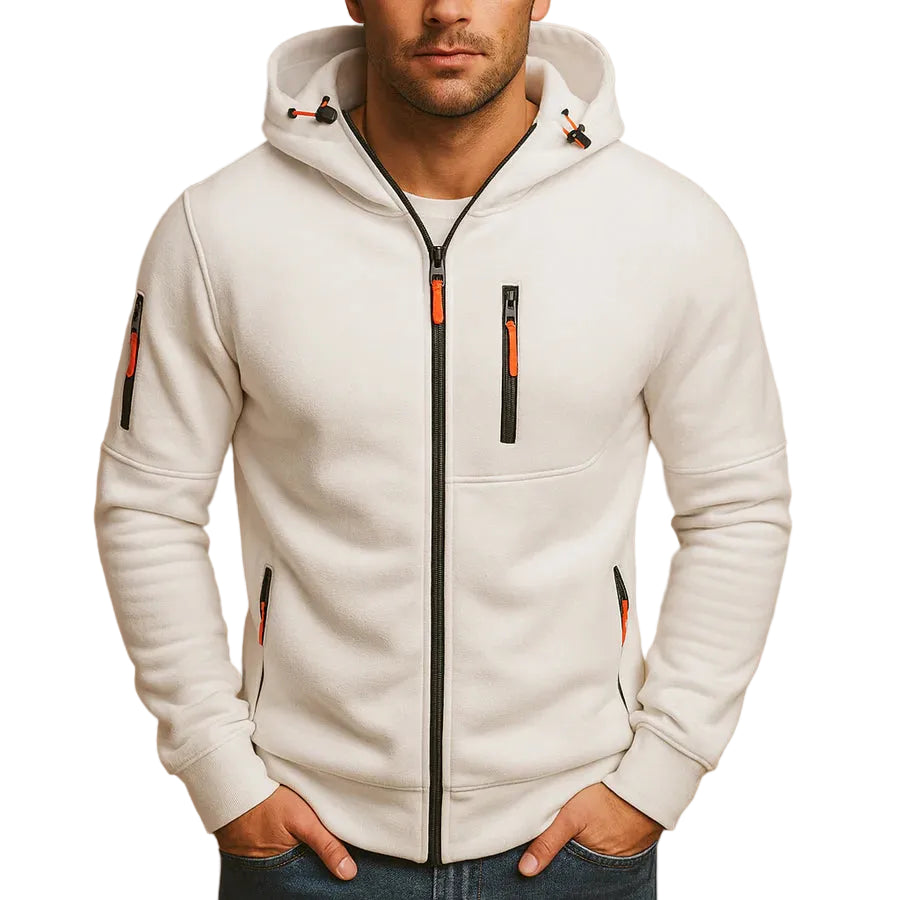 Isaac | Men's Full-Zip Hooded Fleece Jacket