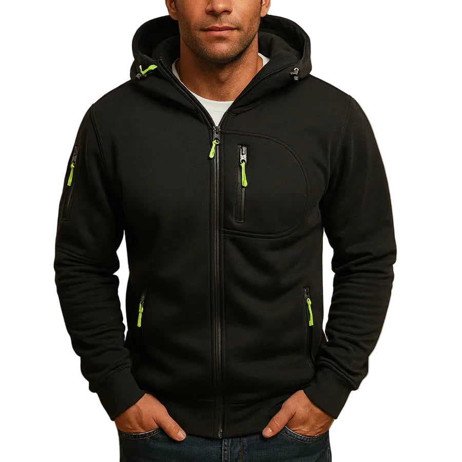 Isaac | Men's Full-Zip Hooded Fleece Jacket