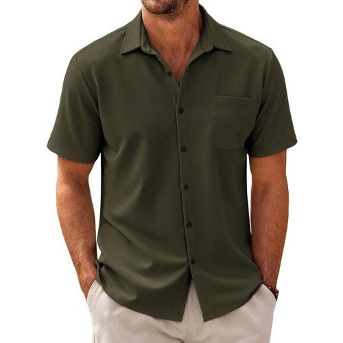 Kiefer | Men's Casual Short Sleeve Shirt with Chest Pocket