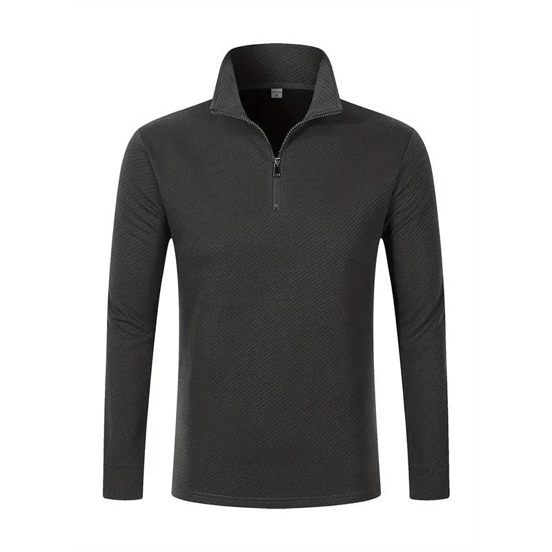 Trevor | Men's Quarter-Zip Mock Neck Sweater