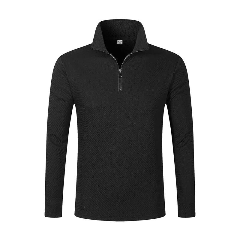 Trevor | Men's Quarter-Zip Mock Neck Sweater