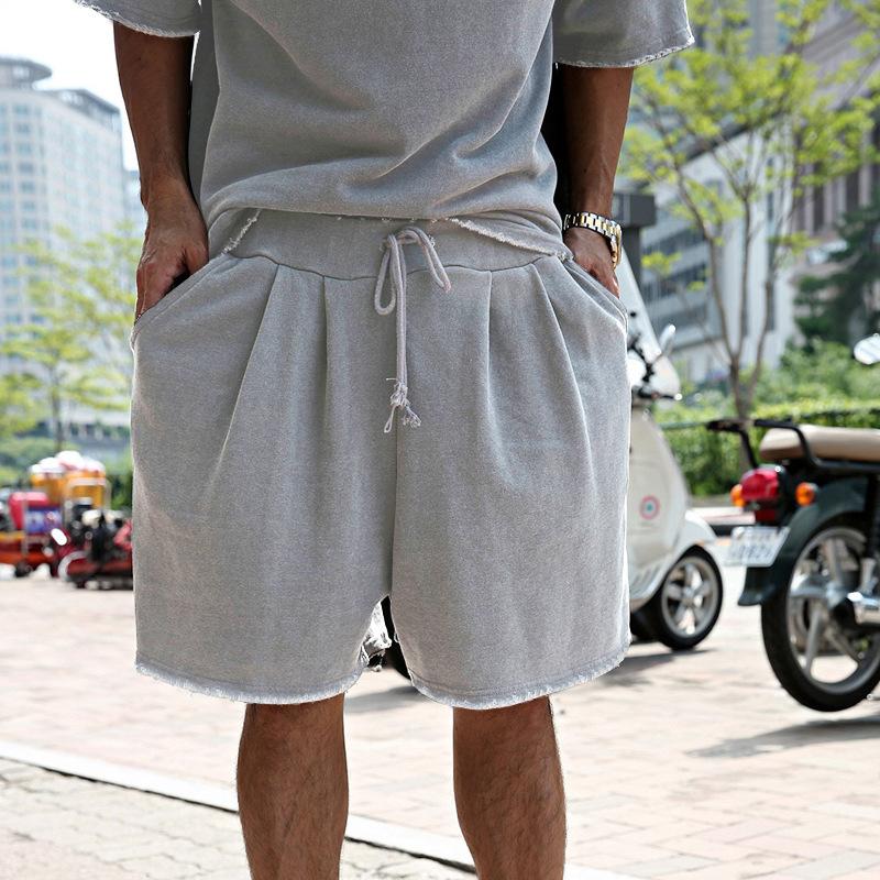 Kenji | Men's Loose Fit Cotton Tee & Shorts Set
