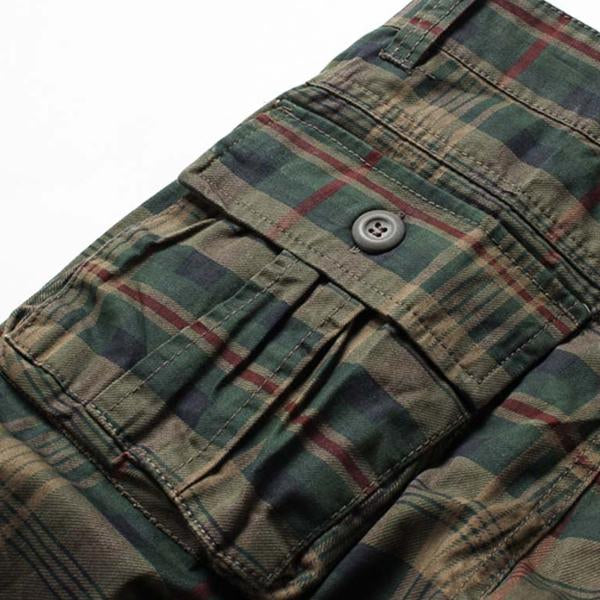 Banks | Men's Plaid Cargo Shorts with Adjustable Belt
