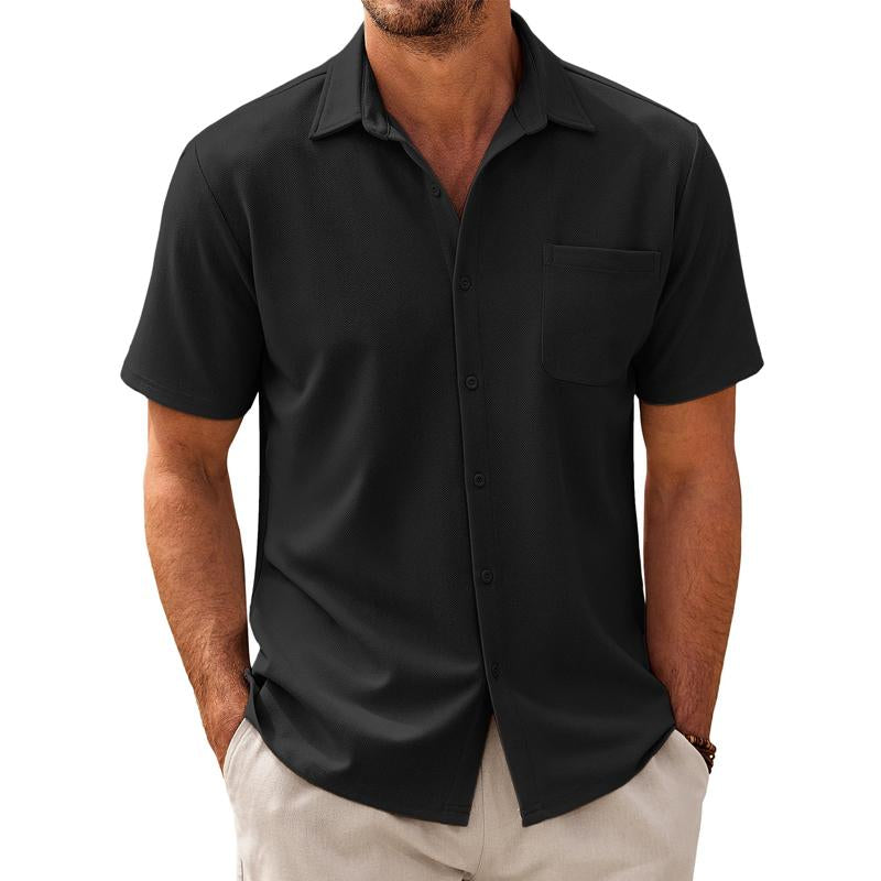 Kiefer | Men's Casual Short Sleeve Shirt with Chest Pocket