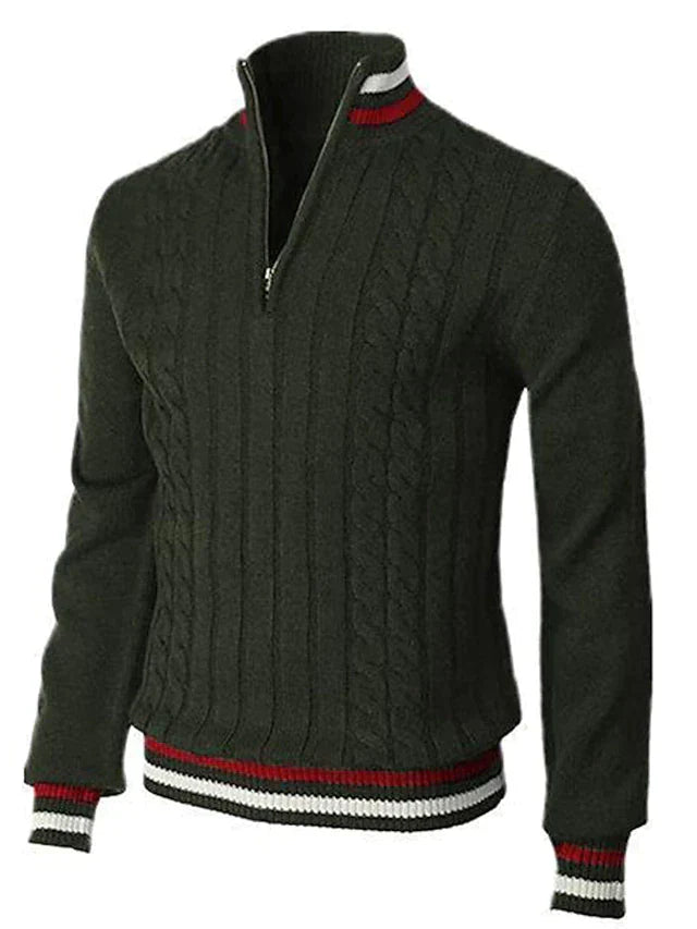 Kian | Men's Casual Quarter-Zip Knit Sweater