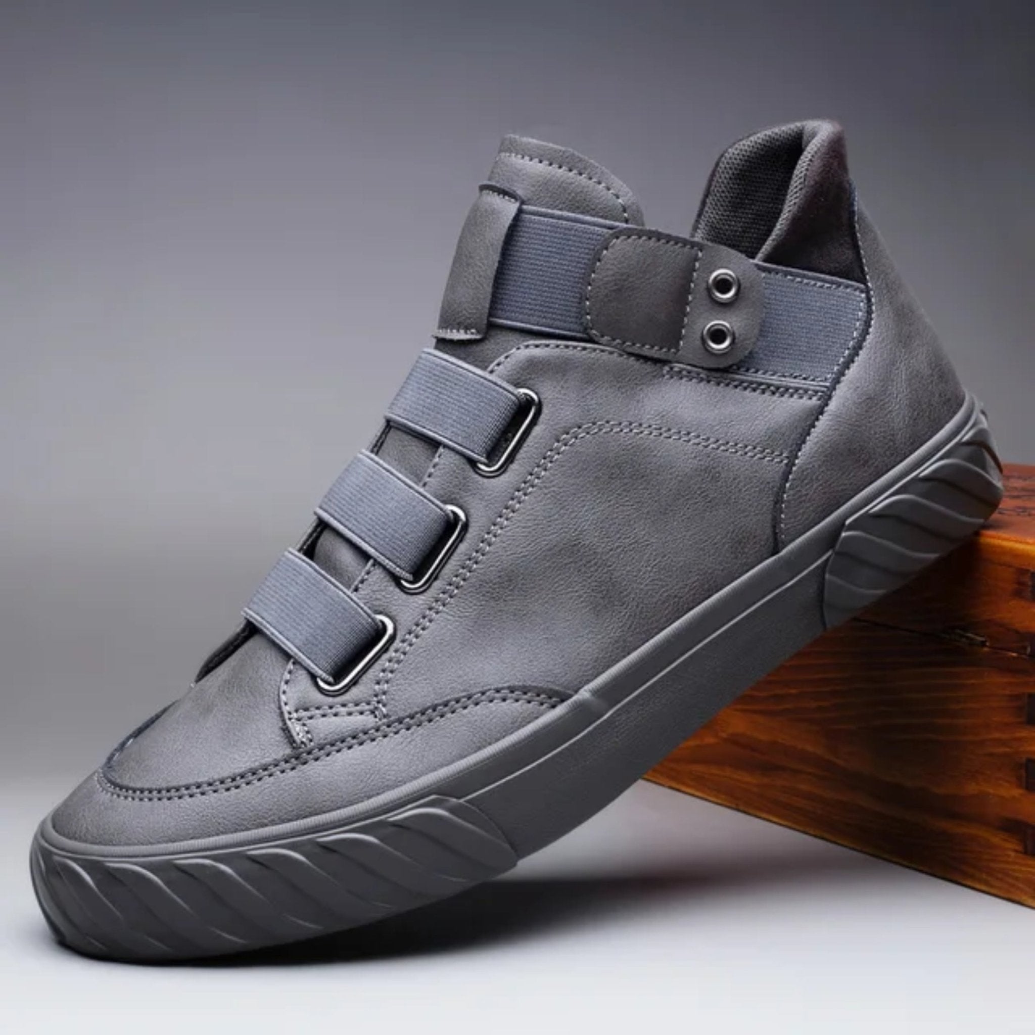 Nash | Men's High-Top Sneakers with Strap Closure