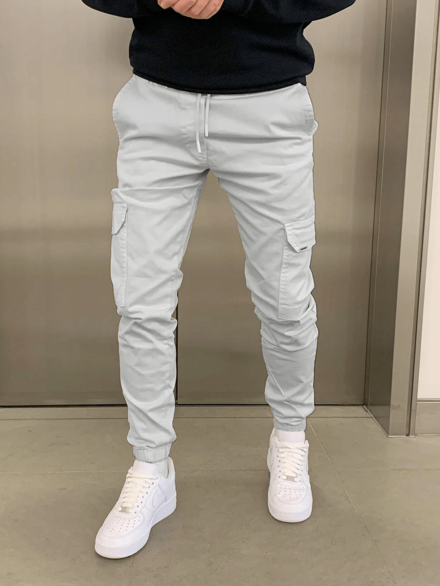 Lucas | Men's Cargo Joggers with Drawstring Waist