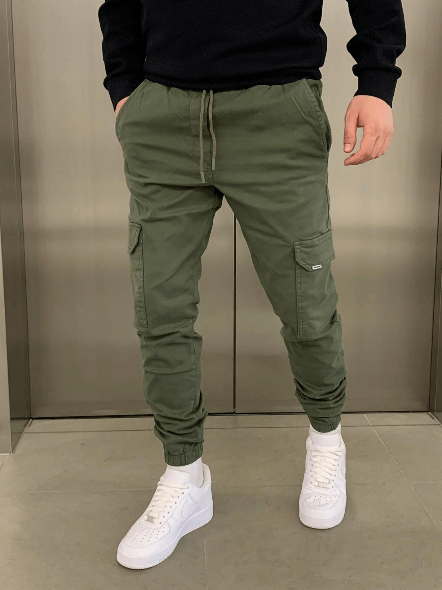 Lucas | Men's Cargo Joggers with Drawstring Waist