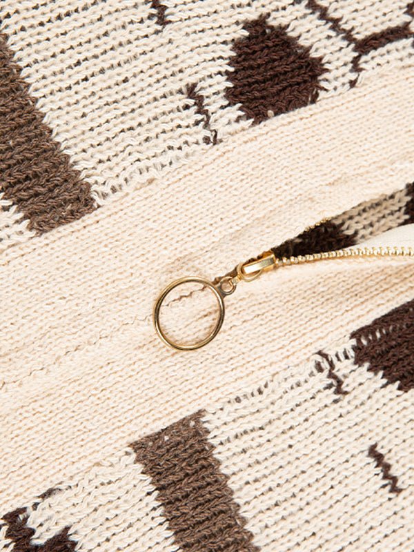 Ephraim | Men's Jacquard Knit Zip Cardigan