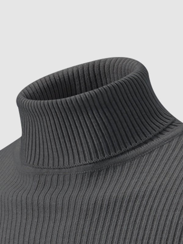 Monroe | Men's Slim Fit Ribbed Turtleneck Sweater