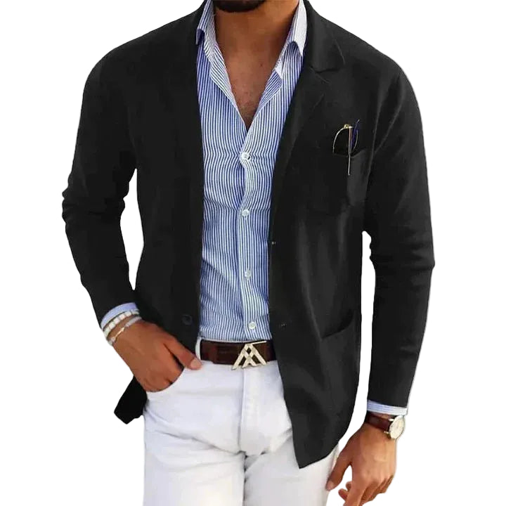 Tristan | Men's Casual Notch Lapel Knit Blazer