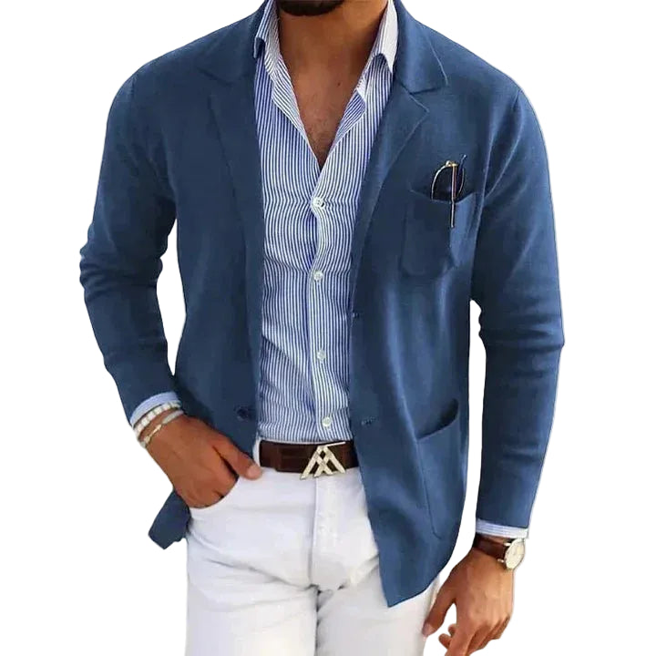 Tristan | Men's Casual Notch Lapel Knit Blazer