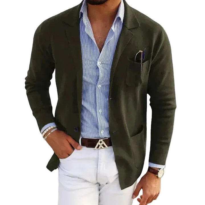 Tristan | Men's Casual Notch Lapel Knit Blazer