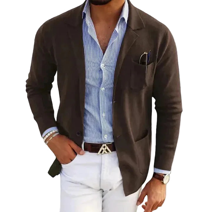 Tristan | Men's Casual Notch Lapel Knit Blazer