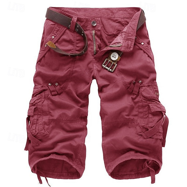 Chance | Men's Multi-Pocket Knee-Length Cargo Shorts