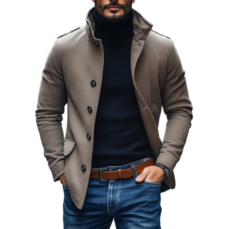 Harry | Men's Single-Breasted Lapel Wool Coat
