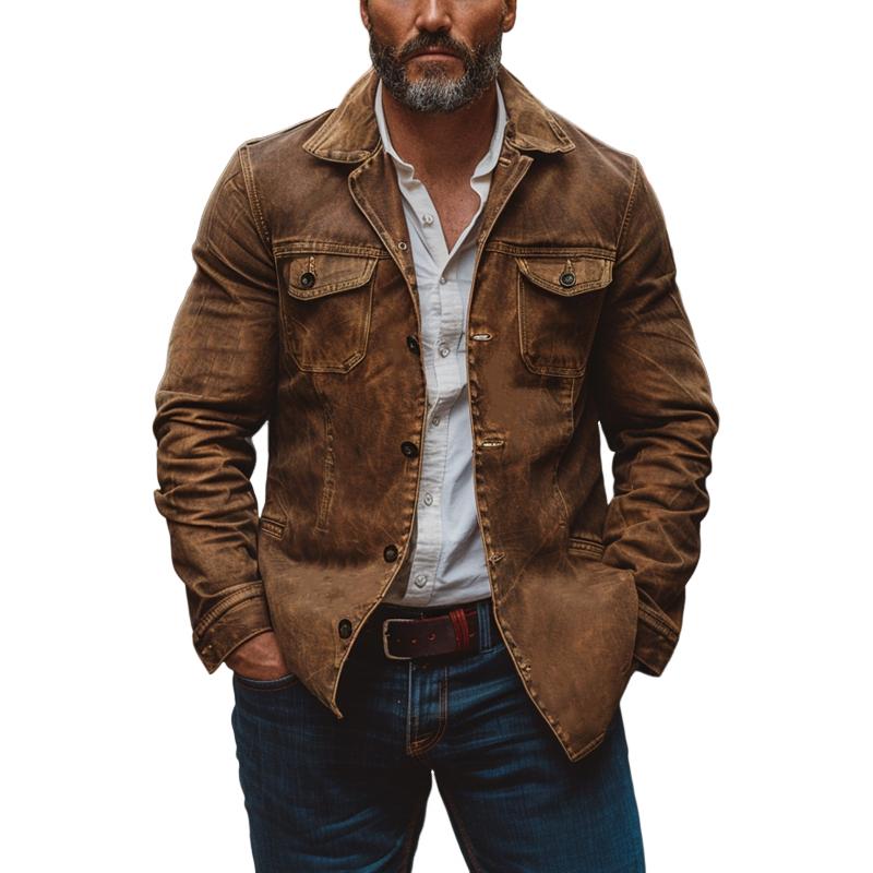 Justin | Men's Vintage Multi-Pocket Jacket