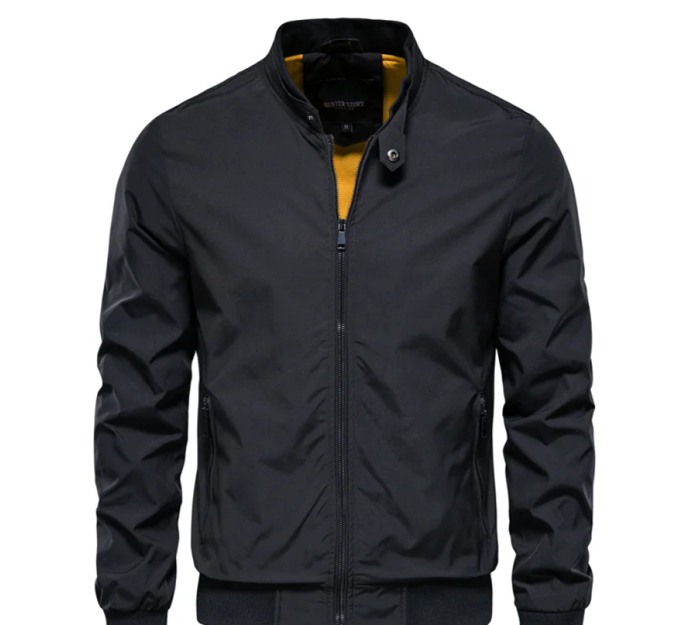 Ralph | Men's Windbreaker Bomber Jacket with Mandarin Collar