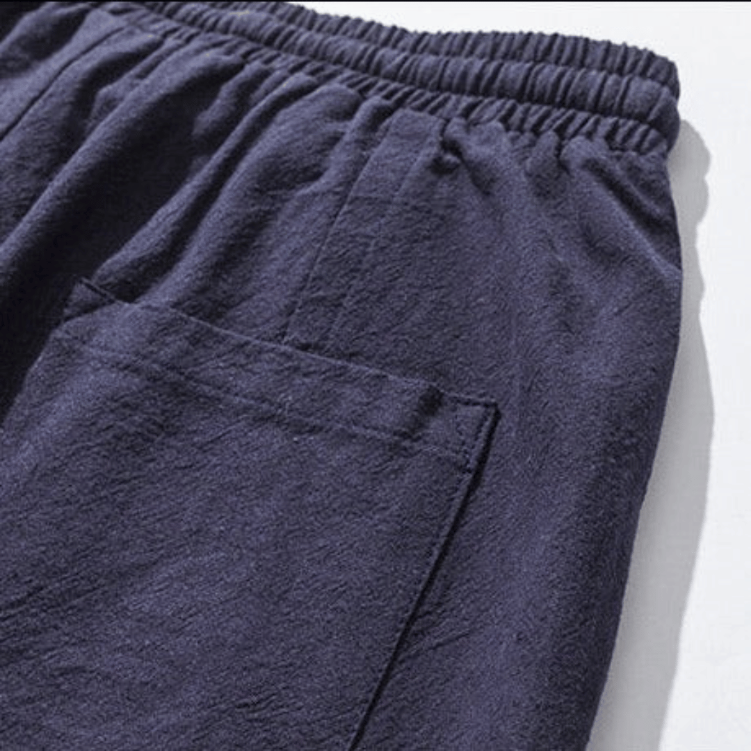 Kaiser | Men's Drop Crotch Pants with Drawstring Waist