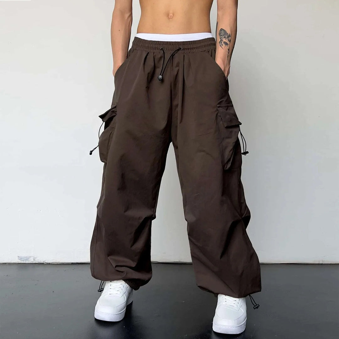 Flint | Men's Baggy Cargo Parachute Pants