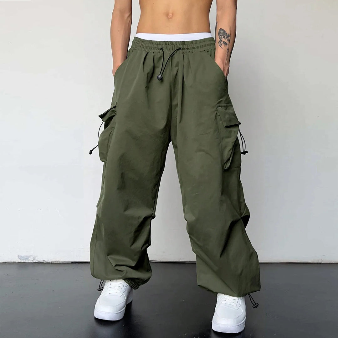 Flint | Men's Baggy Cargo Parachute Pants