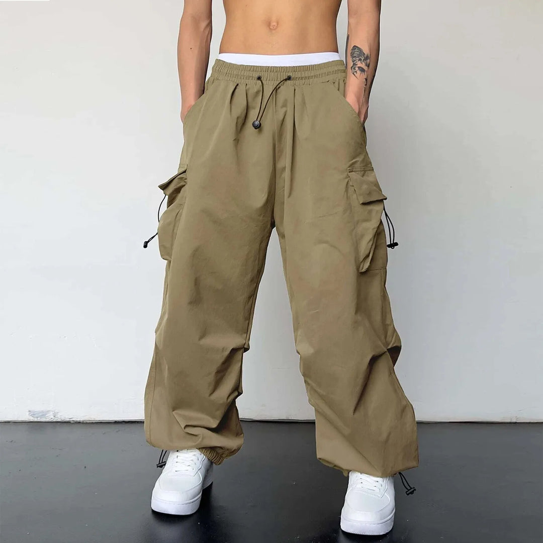 Flint | Men's Baggy Cargo Parachute Pants