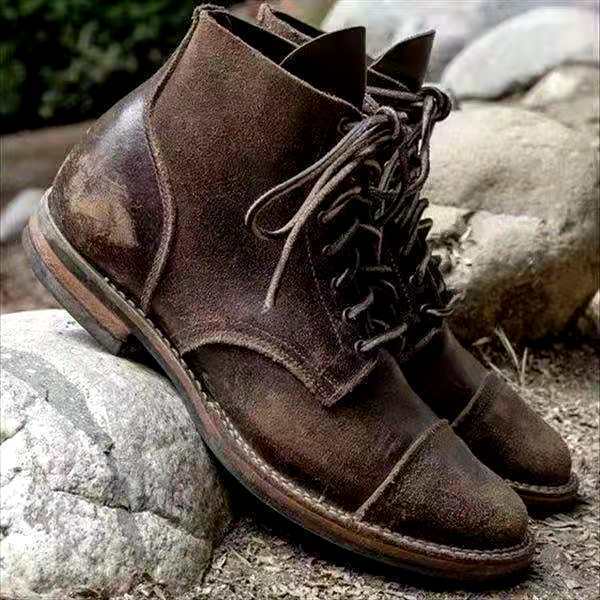 Liam | Men's Lace-Up Leather Ankle Boots